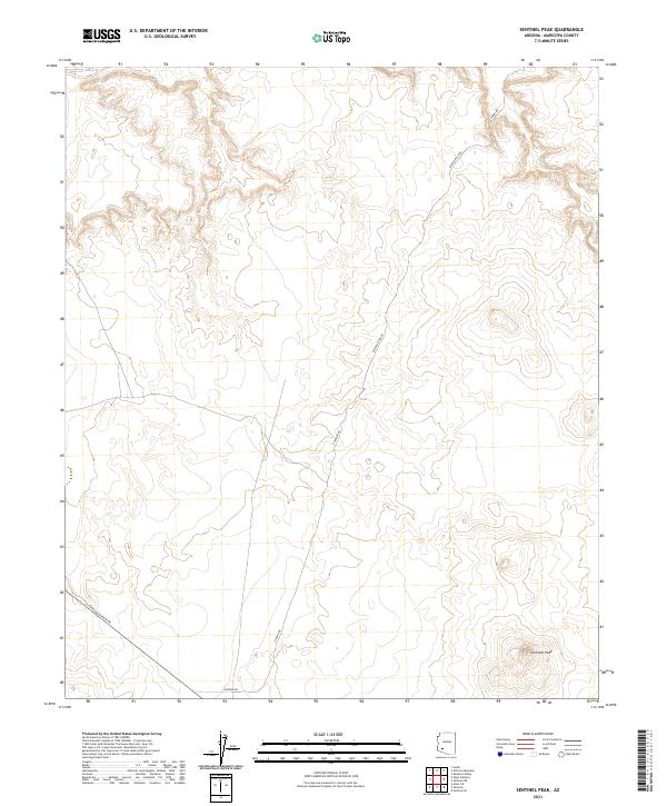 Sentinel Peak topographic map thumbnail
