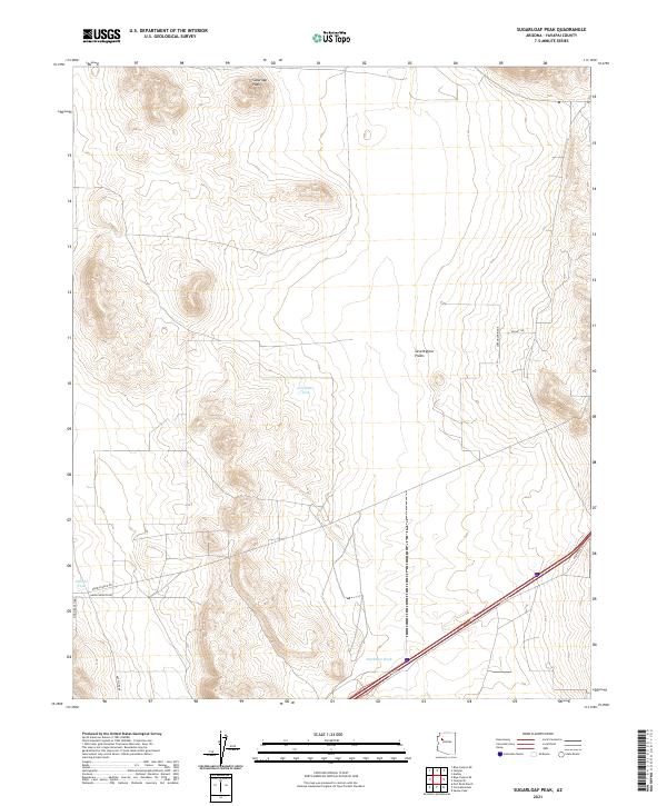 Sugarloaf Peak topographic map thumbnail