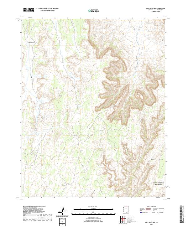 Tall Mountain 2021 topographic map thumbnail