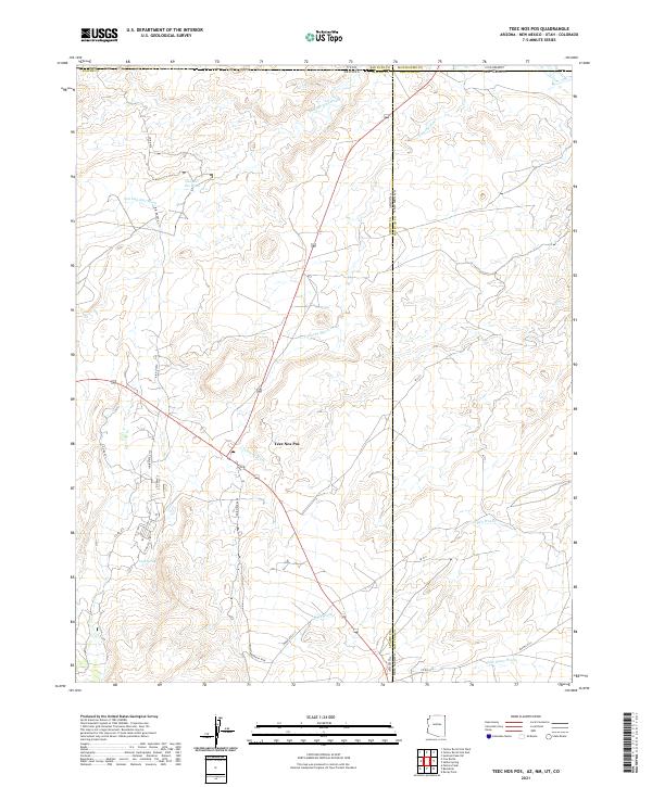 Teec Nos Pos topographic map thumbnail