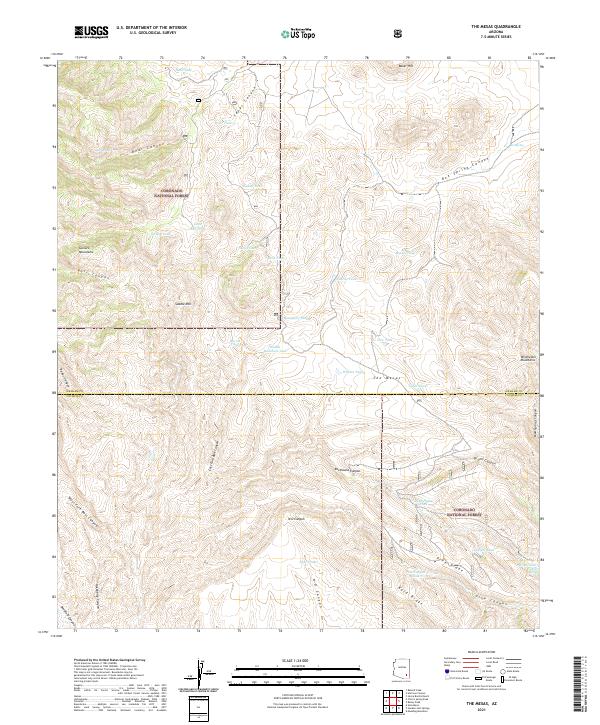 The Mesas 2021 topographic map thumbnail