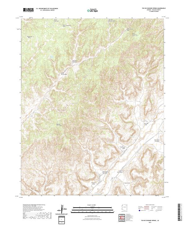 Toh Ne Zhonnie Spring topographic map thumbnail
