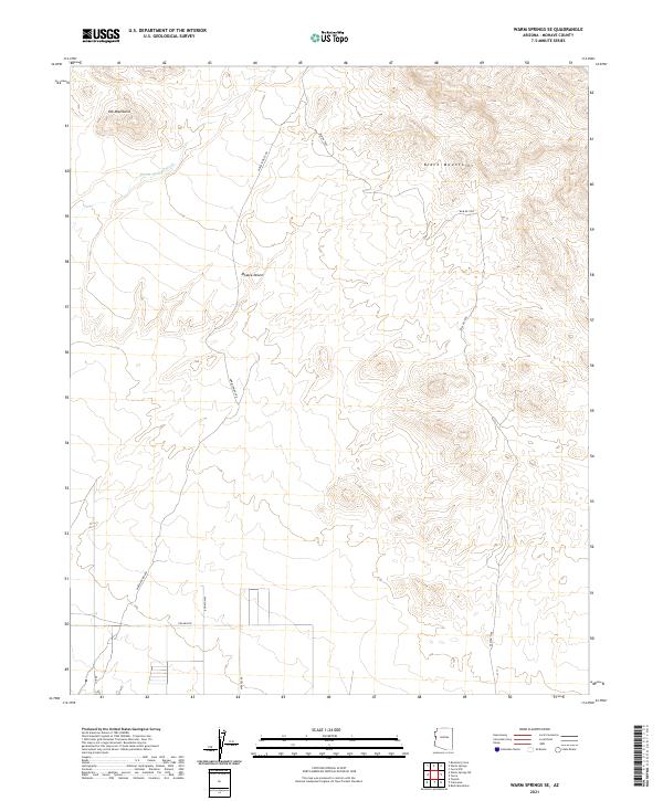 Warm Springs SE topographic map thumbnail