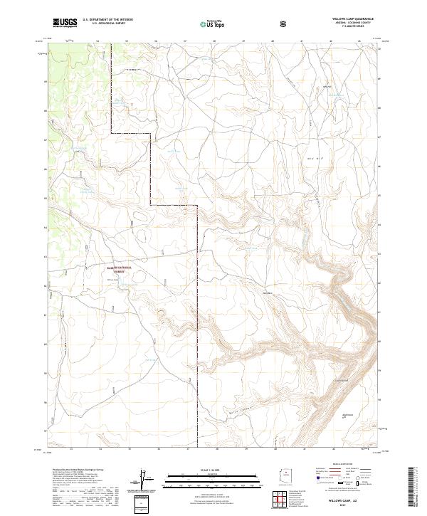Willows Camp 2021 topographic map thumbnail