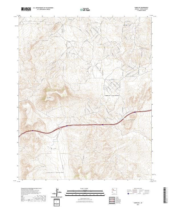 Yampai SE topographic map thumbnail