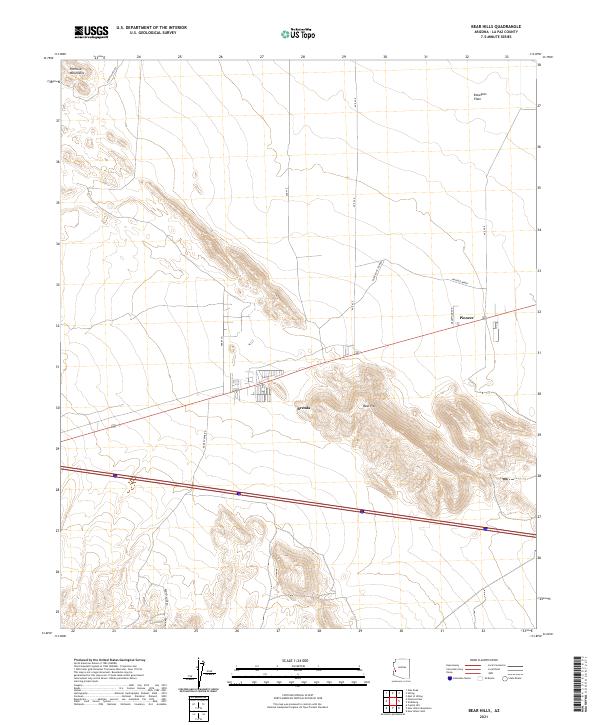 Bear Hills 2021 topographic map thumbnail