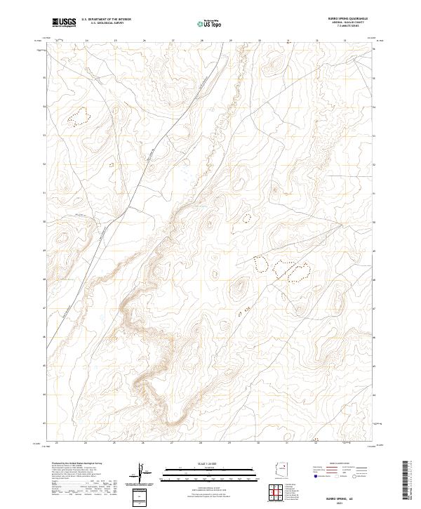 Burro Spring topographic map thumbnail