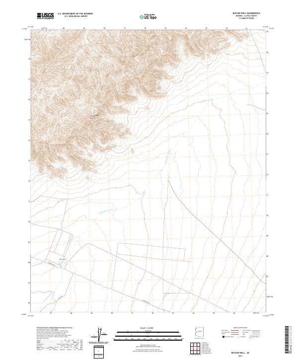 Butler Well 2021 topographic map thumbnail