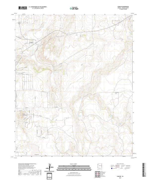 Concho topographic map thumbnail