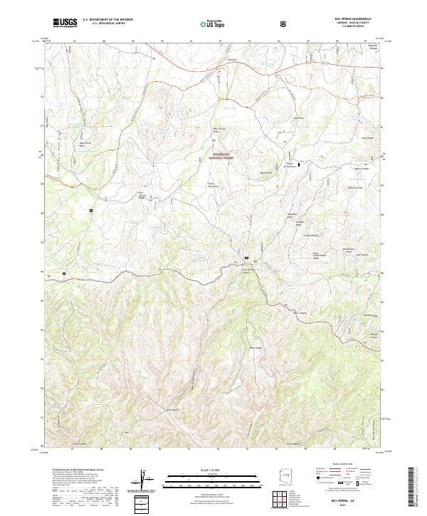 Day Spring topographic map thumbnail