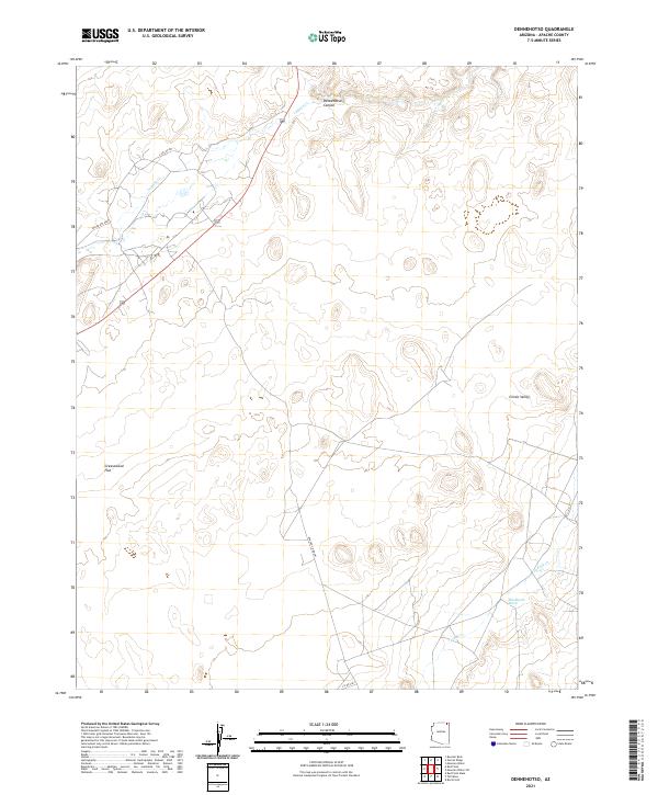 Dennehotso topographic map thumbnail