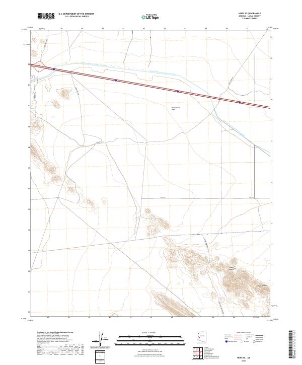 Hope SE 2021 topographic map thumbnail