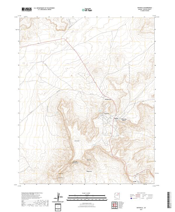 Hotevilla topographic map thumbnail