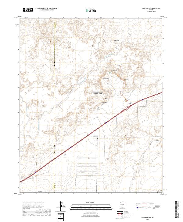 Kachina Point 2021 topographic map thumbnail