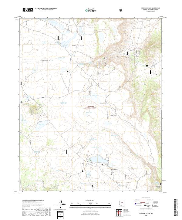 Kinnikinick Lake topographic map thumbnail