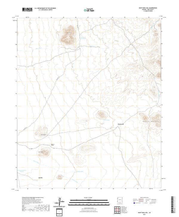 Koht Kohl Hill 2021 topographic map thumbnail