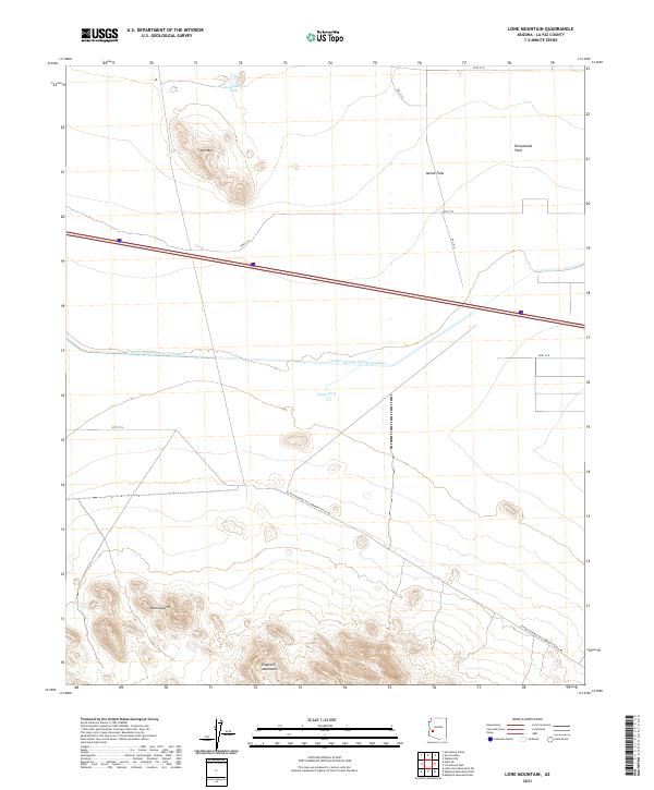 Lone Mountain topographic map thumbnail