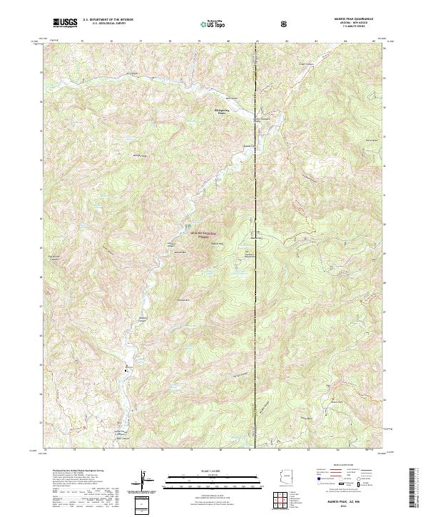 Maness Peak 2021 topographic map thumbnail