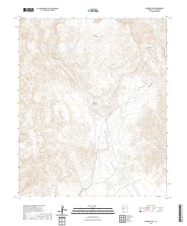 Osborne Well topographic map thumbnail
