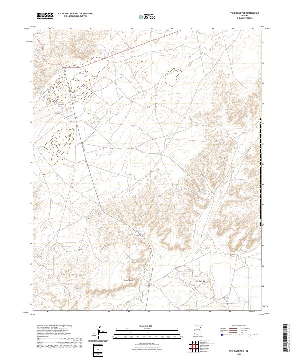 Tsin Naan Tee topographic map thumbnail