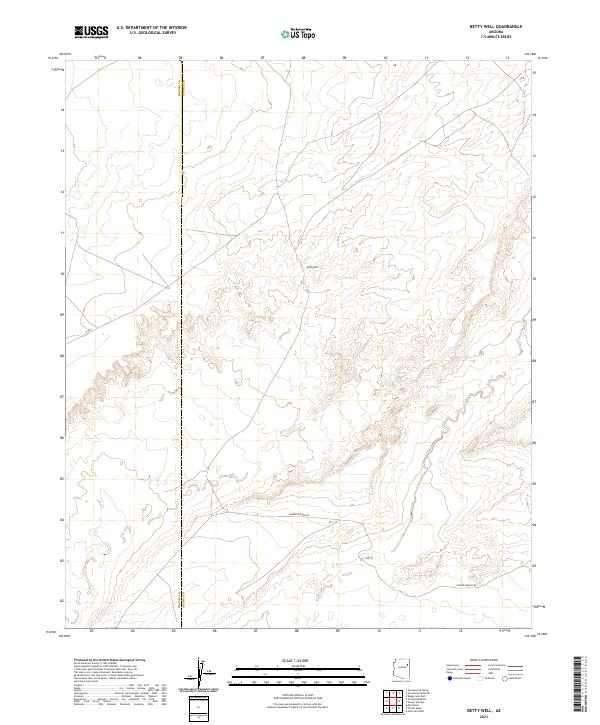 Betty Well topographic map thumbnail