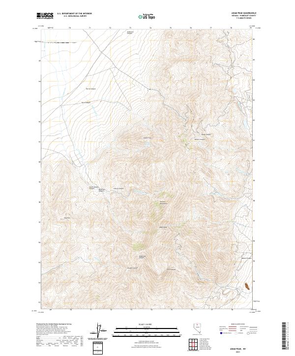 Adam Peak topographic map thumbnail