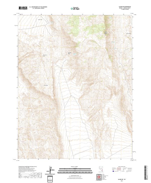 Alamo NE topographic map thumbnail