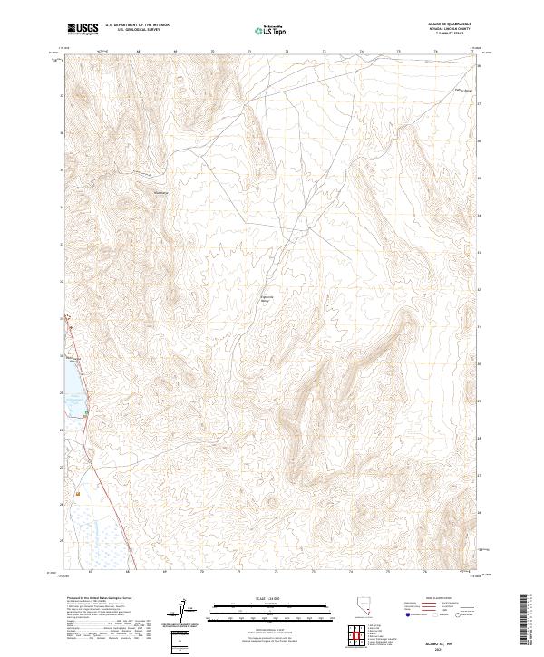 Alamo SE topographic map thumbnail