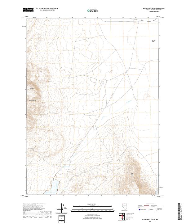 Alder Creek Ranch topographic map thumbnail