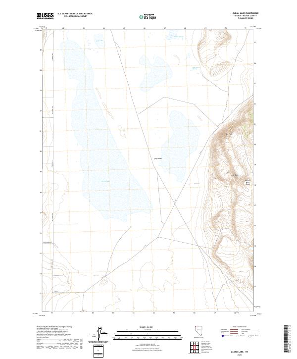Alkali Lake topographic map thumbnail