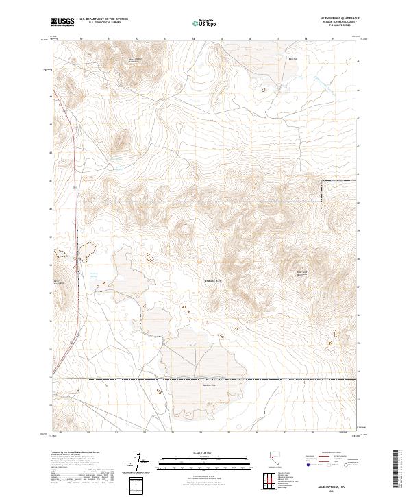 Allen Springs topographic map thumbnail