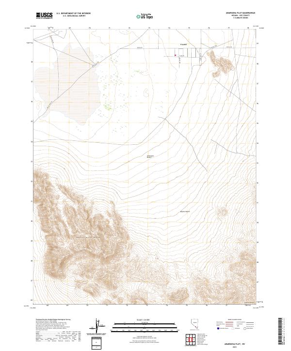 Amargosa Flat topographic map thumbnail