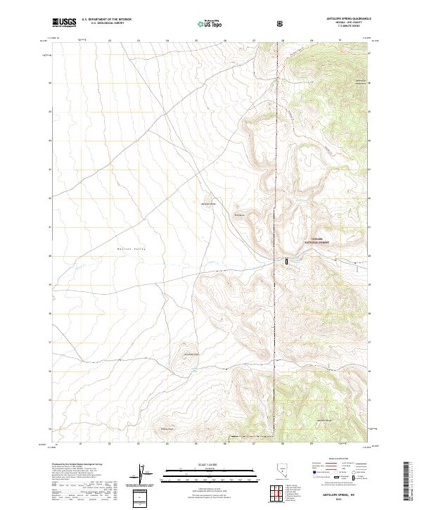 Antelope Spring topographic map thumbnail