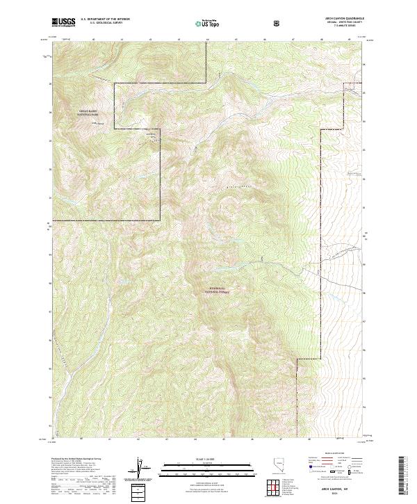 Arch Canyon topographic map thumbnail