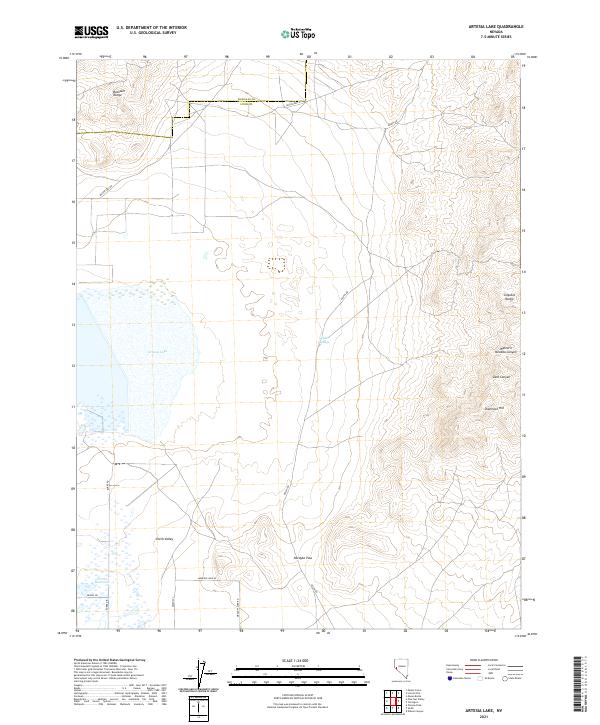 Artesia Lake topographic map thumbnail