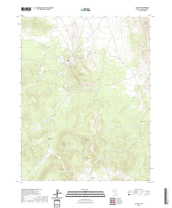 Atlanta topographic map thumbnail
