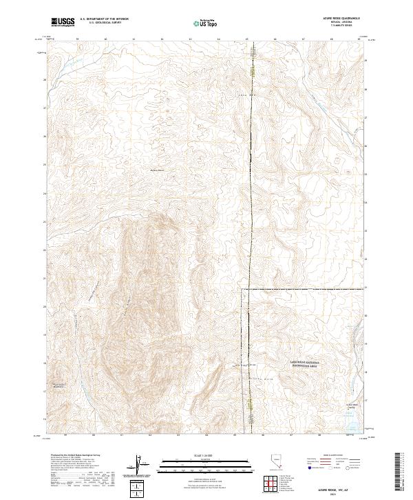 Azure Ridge topographic map thumbnail