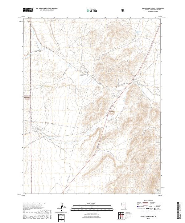 Badger Hole Spring topographic map thumbnail
