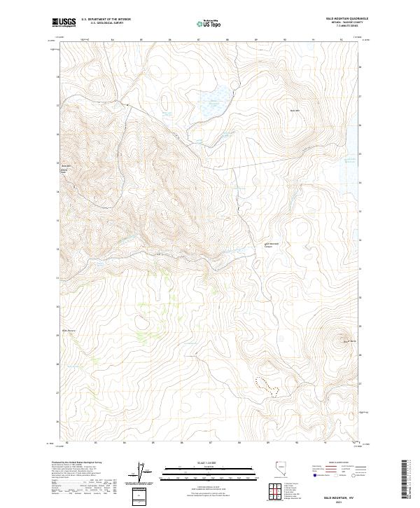 Bald Mountain topographic map thumbnail