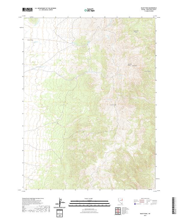 Baldy Peak topographic map thumbnail