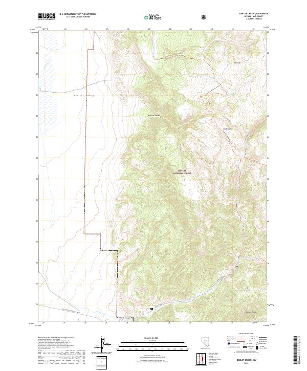 Barley Creek topographic map thumbnail