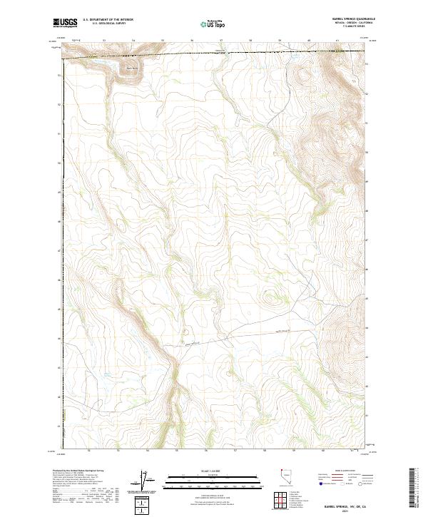 Barrel Springs topographic map thumbnail
