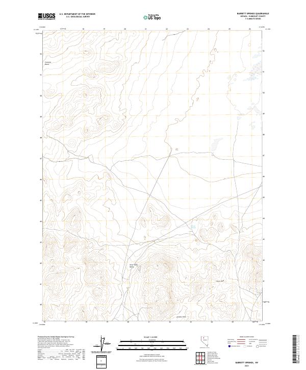 Barrett Springs topographic map thumbnail