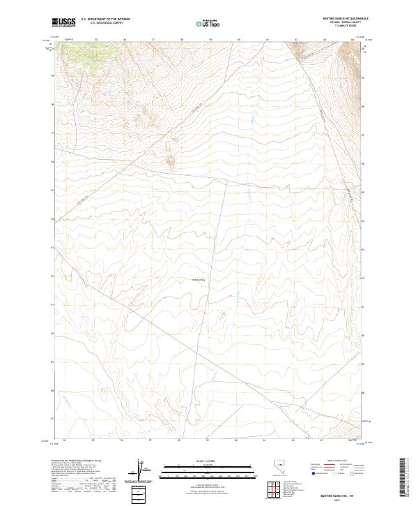 Bartine Ranch NE topographic map thumbnail