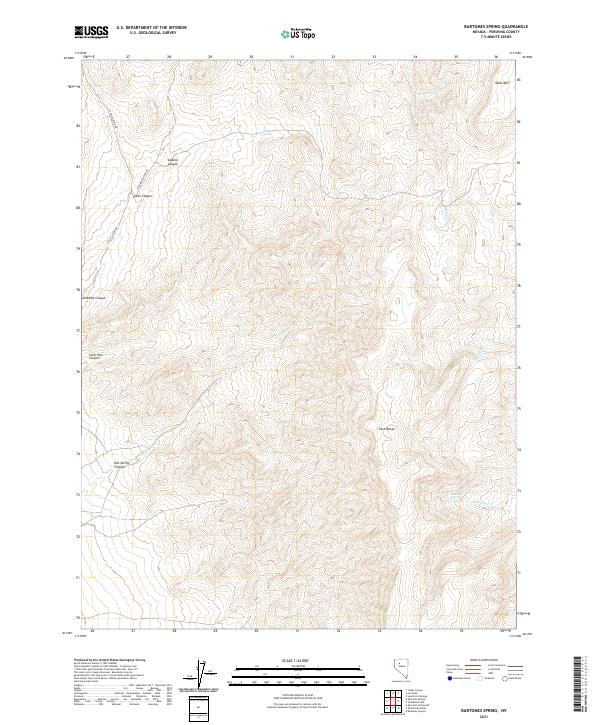 Bartomes Spring topographic map thumbnail