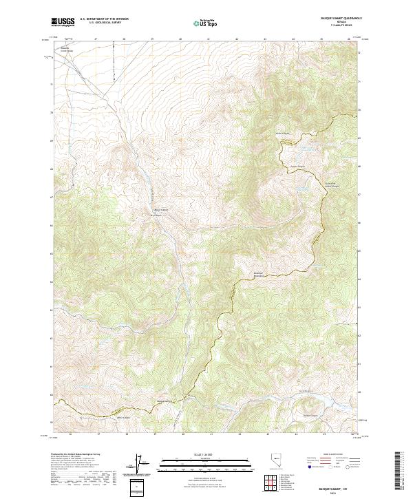 Basque Summit topographic map thumbnail