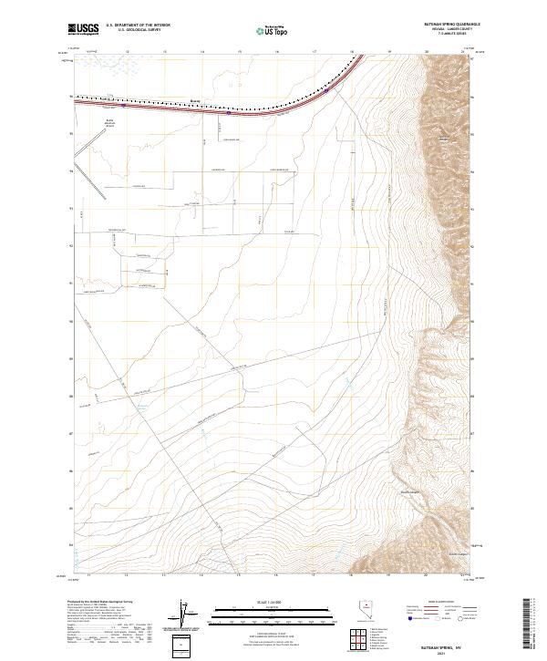 Bateman Spring topographic map thumbnail