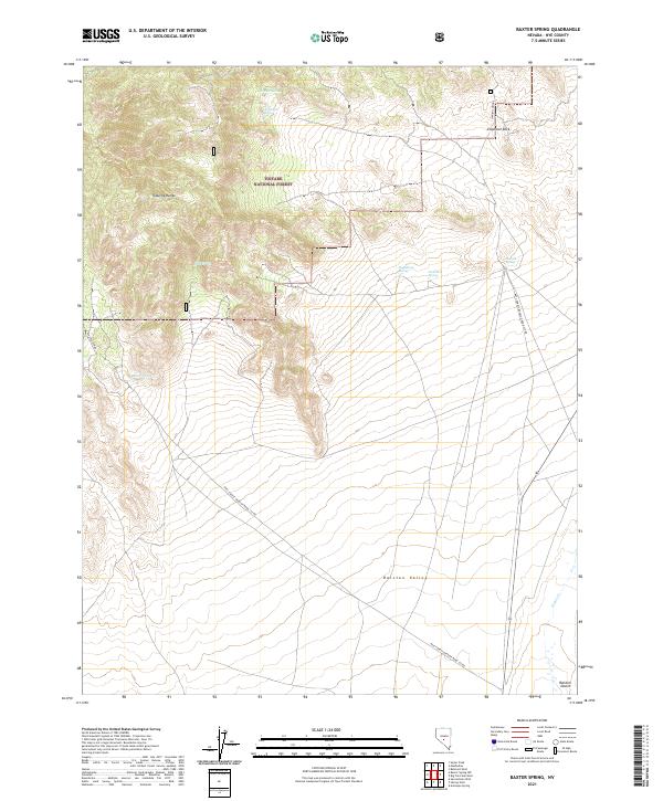 Baxter Spring topographic map thumbnail