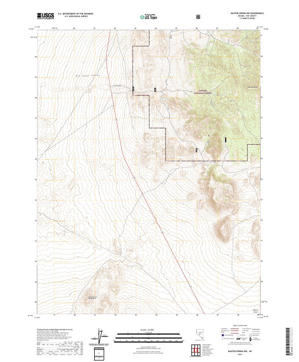 Baxter Spring NW topographic map thumbnail