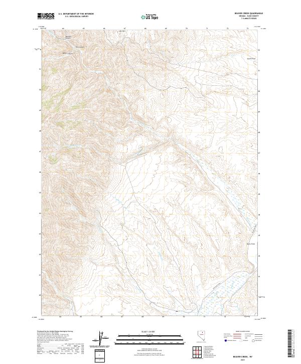 Beaver Creek topographic map thumbnail